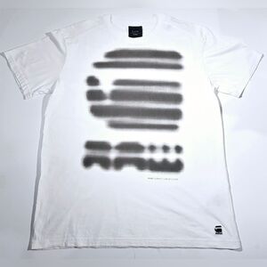 G-Star Raw Correct Line DECO White T-Shirt Men Large